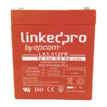 Batería 12 V / 5.5 Ah / UL / Tecnología AGM / Vida útil promedio de 5 años / Retardante a la Flama / Para uso en equipo electrónico, Alarmas de Intrusión / Incendio/ Control de acceso / Video Vigilancia / Incluye