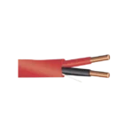 Alambre de Alarma contra Incendios - Bobina de 305 Metros: 2 x 14 AWG, Rojo, Tipo FPLR, (UL) FT4, Ideal para Sistemas de Detección y Evacuación de Incendios