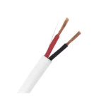 Bobina de Cable 305 Metros: 2 x 16 AWG, Color Blanco, CMR, Para Sistemas de Seguridad y Alarmas