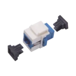 Acoplador Keystone de fibra óptica Monomodo SC/PC Simplex a SC/PC Simplex