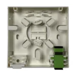 Caja Terminal de Fibra Óptica (Roseta) con un Acoplador SC/APC, color Blanco - Image 6