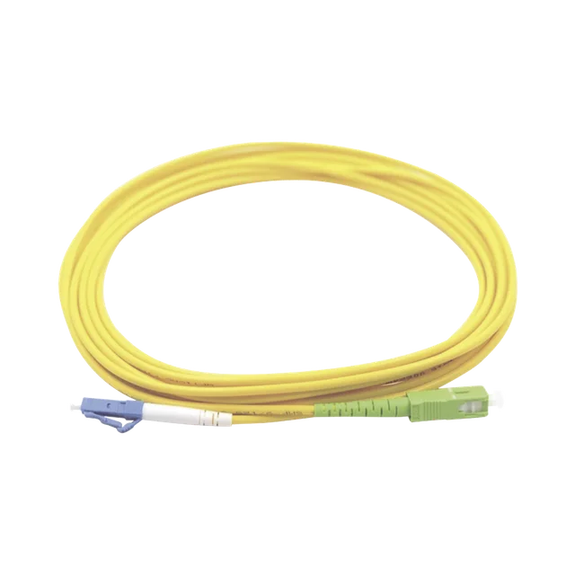 LPFOLCUSCA03-h Jumper de Fibra Óptica Monomodo LC/UPC-SC/APC Simplex, Color Amarillo 3 Metros (9.84 Pies) - Image 1