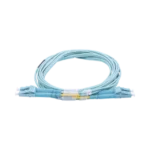 Jumper de Fibra Óptica Multimodo OM3 50/125 LC-LC OFNR (Riser), 2.0 mm, Dúplex, Aqua, 3 metros - Image 3