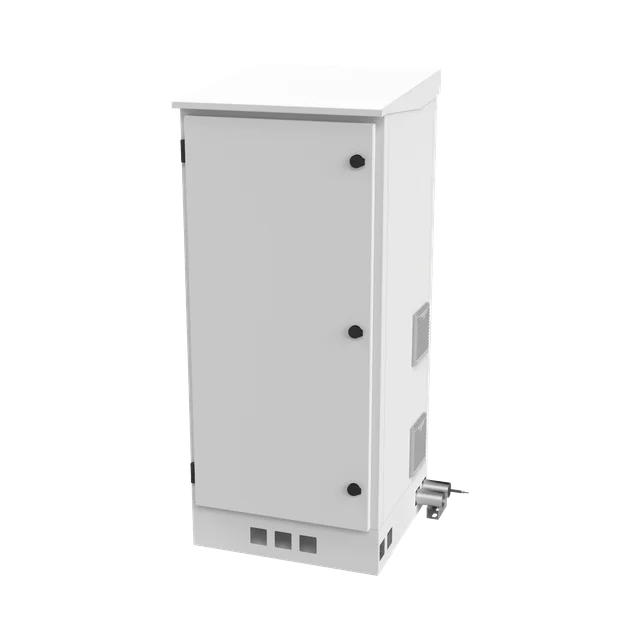 LPFORTE16UBAT-h Gabinete de Piso para Exterior con Ventiladores y Termostato con Rack de 19" de 16 U + Espacio para Baterías, Se envía el Gabinete Armado. - Image 1