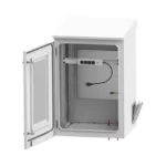 Gabinete de Exterior con Rack de 19" de 16U con Ventiladores y Termostato, Se envía el Gabinete Armado. (Montaje a poste o torre se vende por separado). - Image 3