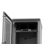 Gabinete de Exterior con Rack de 19" de 16U con Ventiladores y Termostato, Se envía el Gabinete Armado. (Montaje a poste o torre se vende por separado). - Image 5