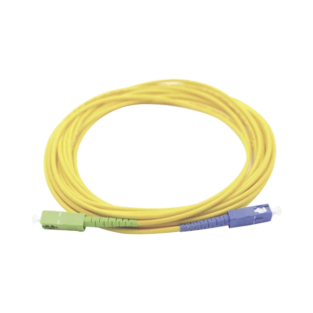 LPFOSCUSCA01-h Jumper de Fibra Óptica Monomodo SC/UPC SC/APC Simplex, Color Amarillo 1 Metro (3.28 Pies) - Image 1