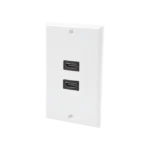 Placa de pared de 2 puertos HDMI hembra a hembra