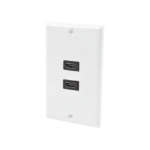 Placa de pared de 2 puertos HDMI hembra a hembra - Image 2