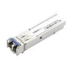 Transceptor Óptico Industrial SFP (Mini-Gbic) / Monomodo 1310 nm / 1.25 Gbps / 1000BASE / Conectores LC/UPC Dúplex / DDM / Hasta 3 km