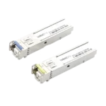 Transceptores Ópticos Industriales Bidireccionales SFP+ (Mini-Gbic) / Monomodo 1270 & 1330 nm / 10 Gbps / 10GBASE / Conector LC/UPC Simplex / DDM / Hasta 5 km / 2 Piezas