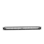Patch panel modular sin blindaje de 24 puertos, 1U, con barra para organizar cable - Image 3