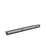Patch panel modular sin blindaje de 24 puertos, 1U, con barra para organizar cable - Image 4