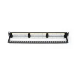Panel de parcheo de impacto (110) UTP de 24 puertos Cat6A, 19in, con barra para Organizar cables y espacio para Etiqueta - Image 5