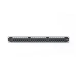 Panel de parcheo de impacto (110) UTP de 24 puertos Cat6A, 19in, con barra para Organizar cables y espacio para Etiqueta - Image 3