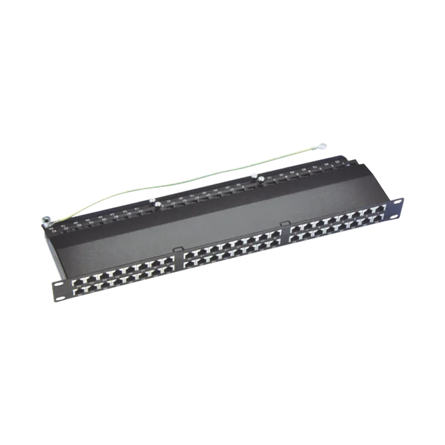 LPPPCS6A48P-h Panel de parcheo de impacto (110) blindado de 48 puertos Cat6A - Image 1