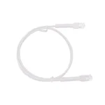 Mini Patch Cord Cat6 Ultra Slim 18 cm Blanco – Ahorra Espacio sin Organizadores, con Bota Flexible - Image 2