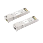 Transceptores Ópticos Bidireccionales SFP+ (Mini-Gbic) / Monomodo 1490 & 1550 nm / 10 Gbps / 10GBASE-BX / Conector LC/UPC Simplex / DDM / Hasta 100 km / 2 Piezas