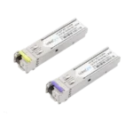 Transceptores Ópticos Bidireccionales SFP (Mini-Gbic) / Monomodo 1490 & 1550 nm / 1.25 Gbps / 1000BASE-BX / Conector LC/UPC Simplex / DDM / Hasta 60 km / 2 Piezas - Image 2