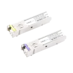 Transceptores Ópticos Bidireccionales SFP (Mini-Gbic) / Monomodo 1490 & 1550 nm / 1.25 Gbps / 1000BASE-BX / Conector LC/UPC Simplex / DDM / Hasta 80 km / 2 Piezas - Image 2