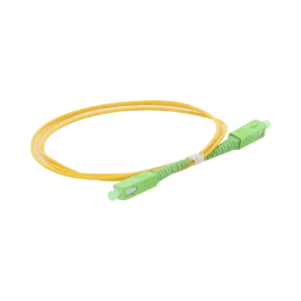 Jumper de Fibra Óptica Monomodo SC/APC-SC/APC Simplex de 1 metro, 2mm
