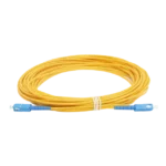 Jumper de Fibra Óptica Monomodo SC/UPC - SC/UPC Simplex, color amarillo, 15 metros
