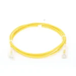 Cable de Parcheo Slim UTP Cat6 - 2 m Amarillo Diámetro Reducido (28 AWG) - Image 3