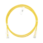Cable de Parcheo Slim UTP Cat6 - 2 m Amarillo Diámetro Reducido (28 AWG)