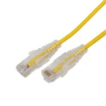 Cable de Parcheo Slim UTP Cat6A - 0.5 m Amarillo, Diámetro Reducido (28 AWG) - Image 2