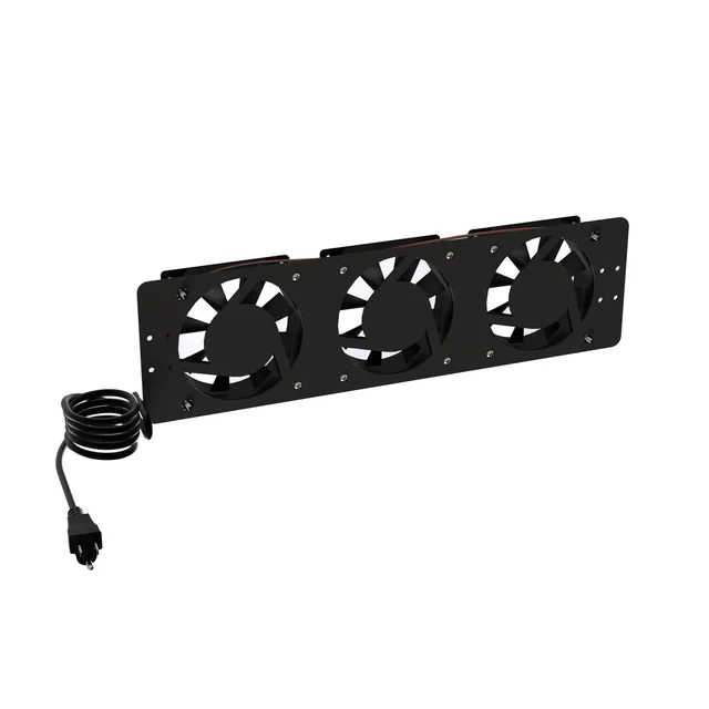 LPVENT03BASIC-h Kit de 3 Ventiladores 110 Vca (12 x 12 cm) con Clavija para Gabinete de Piso - Image 1