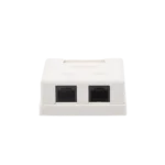 Caja de pared con 2 puertos, incluye 2 jacks UTP Cat5e Keystone - Image 2
