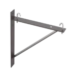 Kit de Soporte Triangular a Pared, Para Escalerillas de 12 y 6 in de Ancho, de Acero, Color Negro