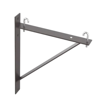 Kit de Soporte Triangular a Pared, Para Escalerillas de 12 y 6 in de Ancho, de Acero, Color Negro