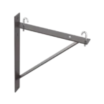 Kit de Soporte Triangular a Pared, Para Escalerillas de 12 y 6 in de Ancho, de Acero, Color Negro - Image 2