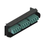 Placa Acopladora LightVerse, 6 Conectores Dúplex LC/UPC, Acepta hasta 12 fibras Multimodo OM3 y OM4  (No Shuttered)