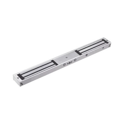 Chapa Magnética Doble para Aplicación en Puertas de Doble Hoja. 1200 lbs(x 2). LED indicador ultrabrillante