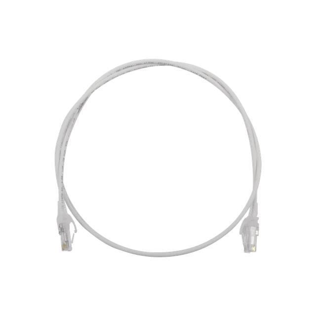 MC6030228-h Patch Cord MC6 Modular Cat6 UTP, CM/LS0H, 0.91 Metros (3 Pies), Color Blanco, Diámetro Reducido (28AWG) - Image 1