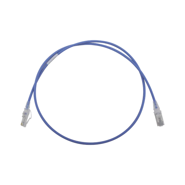 MC6030628-h Patch Cord MC6 Modular Cat6 UTP, CM/LS0H, 0.91 Metros (3 Pies), Color Azul, Diámetro Reducido (28AWG) - Image 1