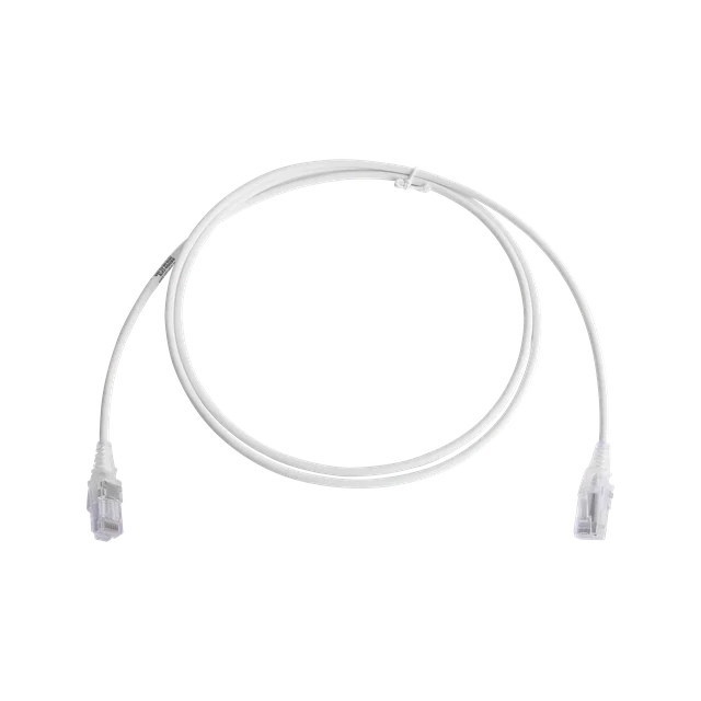 MC6050228-h Patch Cord MC6 Modular Cat6 UTP, CM/LS0H, 1.52 Metros (5 Pies), Color Blanco, Diámetro Reducido (28AWG) - Image 1