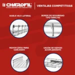 Charola Tipo Malla Línea MallaFils® 50x54 mm para hasta 38 Cables Cat6 / Uso Interior con Acabado EZ / Tramo 3 m - Image 5