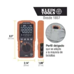 Multímetro Digital Esbelto de Rango Automático con TRMS 600V y Medición de Temperatura - Image 6