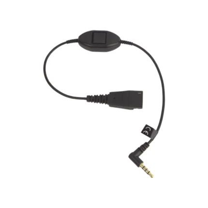 Jabra Cord QD a conector de 3.5 mm con Push-to-Talk para teléfonos celulares smartphones (8800-00-103)