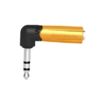 Conector Estéreo | 1/4in - 1/4in | Conector de angulo recto | Adaptador de Carcasa de Plastico - Image 2