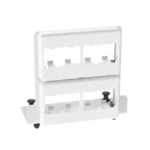 Patch Panel de 8 Puertos Mini-Com, Para Uso con Gabinetes Multipropósito, de Instalación a Presión, Color Blanco