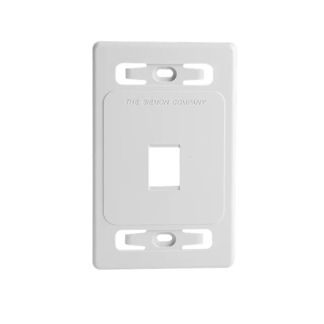 MXFPS0102-h Placa de pared modular MAX, de 1 salida, color blanco - Image 1