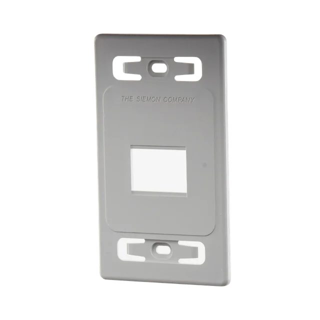 MXFPS0202-h Placa de pared modular MAX, de 2 salidas, color blanco - Image 1