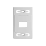 Placa de pared modular MAX, de 2 salidas, color blanco, version bulk (Sin Empaque Individual) - Image 2