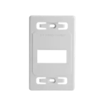 Placa de pared modular MAX, de 3 salidas, color blanco, version bulk (Sin Empaque Individual) - Image 2