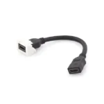 Adaptador HDMI con Pigtail Hembra-Hembra, Para vídeo 720, 1080p, 4K UHD Compatible con Faceplates MAX Siemon de 2 salidas, Color Blanco - Image 4