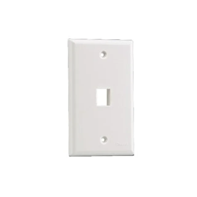 NK1FNWH-16111 Placa de Pared Vertical, Salida Para 1 Puerto Keystone, Color Blanco - Image 1